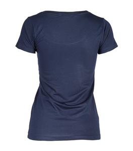 تی شرت  یقه گرد پنبه ای زنانه برند RNS آبی نفتی 