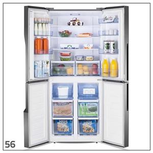 یخچال فریزر هایسنس مدل 56 - نقره ای Hisense 56 Refrigerator