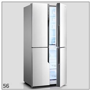 یخچال فریزر هایسنس مدل 56 - مشکی و سفید Hisense 56 Refrigerator