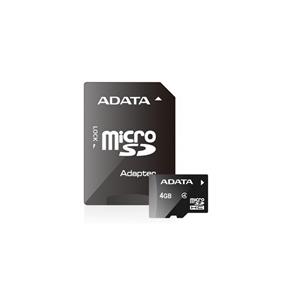 ADATA microSDHC Class 4+Adapter 4GB 