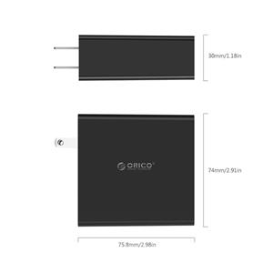 شارژر دیواری اوریکو مدل دی سی دبلیو 4 یو ORICO DCW-4U 4 Port USB Wall Charger