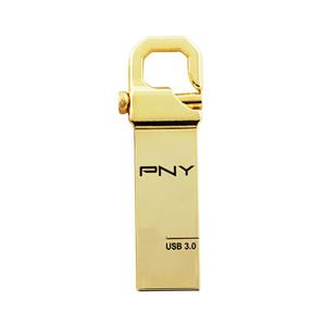فلش مموری پی ان وای مدل هوک اتچ گلد ادیشن با ظرفیت 8 گیگابایت PNY Hook Attaché Gold Edition USB 3.0 Flash Memory 8GB