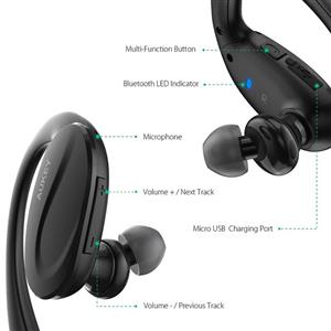 هدفون اکی مدل ای پی بی 13 Aukey EP B13 Wrap Around Bluetooth 4.1 Wireless In ear Headphones 