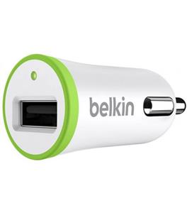 شارژر فندکی 1 پورت Belkin بلکین 2.1A با لایتینگ آیفون Belkin Car Charger 1 Usb 2.1A With Cable Lighting iPhone