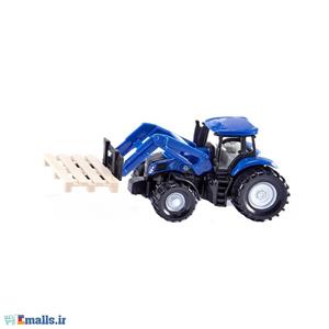ماشین بازی Siku مدل Tractor with fork for pallets and pallet 