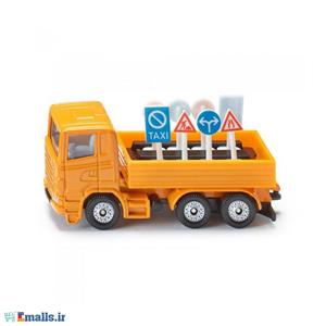 ماشین بازی Siku مدل کامیون حمل علائم راهنمایی و رانندگی