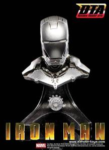 اکشن فیگور ایژوبای مجسمه ماسک آیرون‌من نقره‌ای | EZHOBI TOYS IRON MAN COLLECTIBLE BUST SILVER 