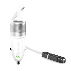 Fujipower Mini Car Charger For microUSB And Lightning Devices-FPFCMCHUSBMAPLT 