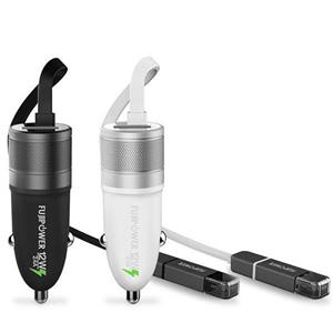 Fujipower Mini Car Charger For microUSB And Lightning Devices-FPFCMCHUSBMAPLT 