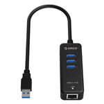 هاب USB 3.0 سه پورت همراه با پورت RJ45 اوریکو مدل HR03-U3