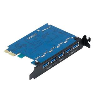 هاب USB3.0 پنج پورت PCI اوریکو مدل PVU3-5O2I Orico PVU3-5O2I 5 Port USB 3.0 PCI Express Card