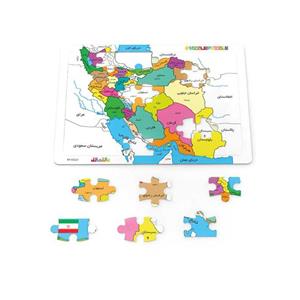 بازی پازل رنگ آمیزی نقشه ایران 
