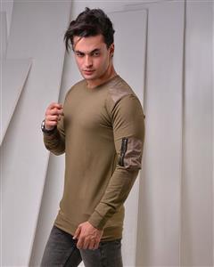   تی شرت مردانه آستین بلند MW مدل 8041