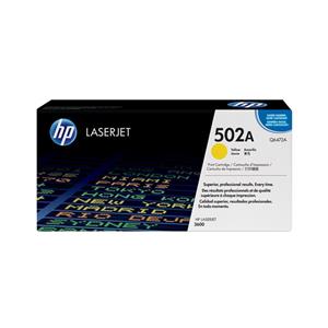 Hp 502A-Q6472A Yellow Laserjet cartridge کارتریج لیزری اورجینال اچ پی  502A زرد (HP Original Laserjet Toner Cartridge Yellow 502A (Q6472A