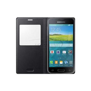 گلکسی اس 5 مینی سامسونگ اس ویو کاور مشکی   Samsung Galaxy S5 Mini S View Cover Black