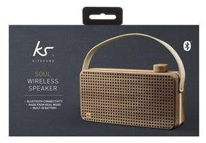   KitSound Wooden Bluetooth Speaker