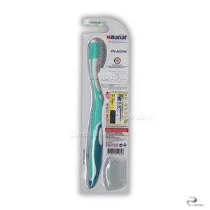 مسواک مدل تری اکشن بنات با برس نرم و درپوش Banat Tri Action Tooth Brush-Soft