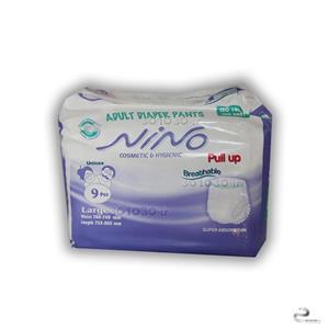 پوشک شورتی بزرگسالان نینو سایز بزرگ Nino Cosmetic & Hygienic - Large- 9 pcs