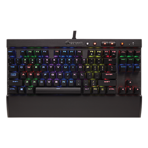 کیبورد با سیم کورسیر مدل K65 RGB RAPIDFIRE Compact Mechanical Corsair K65 RGB RAPIDFIRE Compact Mechanical-Cherry MX Speed RGB Gaming Keyboard