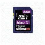 Integral UltimaPro 32GB SDHC 45MB/s Class 10 UHS-I