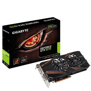 کارت گرافیک گیگابایت مدل جی تی ایکس 1070 وایندفورس او سی با ظرفیت 8 GigaByte GeForce GTX WINDFORCE OC 8GB GDDR5 Graphics Card 