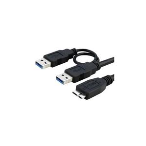 کابل هارد اکسترنال USB 3.0 فرانت به طول 20 سانتیمتر با کابل شارژ Faranet A/M To Y MicroUSB 3.0 External Hard Cable 20cm