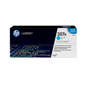 تونر لیزری اچ پی مدل 307 آبی (اصل) HP CE741A 307A Cyan LaserJet Toner Cartridge