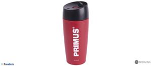 فلاسک لیوان دگمه دار 0.4 لیتری قرمز پریموس