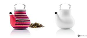 قوری بزرگ اواسولو طرح صورتی راه راه eva solo, my big tea teapot, pink stripes, 1.5 l