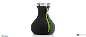 چای ساز اواسولو با پوشش نئوپرین سیاه- لیمویی eva solo, tea maker with neoprene cover, black/lime, 1.0 l