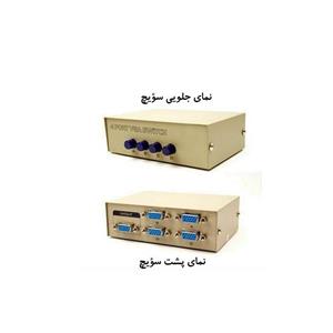 سوییچ شبکه P-Net 4Port Manual VGA Switch