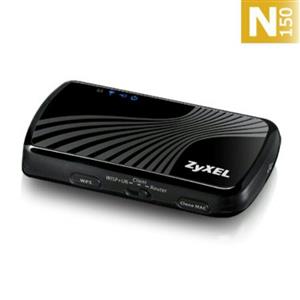 مینی روتر مسافرتی بی‌سیم زایکسل مدل ان جی 2105 ZyXEL NBG2105 N150 Wireless Mini Travel Router 