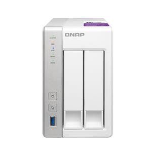 ذخیره ساز تحت شبکه کیونپ مدل تی اس 231 پی QNAP TS-231P 1GB 2-Bay Diskless Personal Cloud NAS