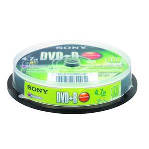 پک 10 تایی دی وی دی سونی مدل 10DPR47 SONY 10DPR47 DVD+R Pack of 10