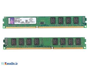 رم کینگستون 2 گیگابایت فرکانس 1333 مگاهرتز KingSton KVR DDR3 2GB 1333MHz CL9 DIMM Desktop RAM 