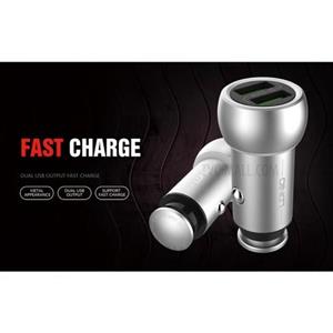 شارژر فندکی 2 پورت الدینیو مدل LDNIO C401 با کابل میکرو یو اس بی LDNIO C401 Car Charger