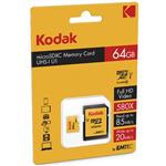 کارت حافظه‌ میکرو اس دی کداک کلاس 10 استاندارد UHS-I U1 ظرفیت 64 گیگابایت...  Kodak UHS-I U1 Class 10 microSDHC With Adapter - 64GB