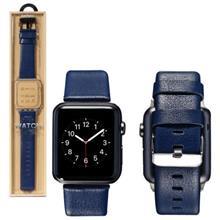 بند چرم طبیعی ساعت اپل واچ 38mm مدل RW-381 برند REMAX Apple Watch 38mm REMAX RW-381 Full Grain Leather Band