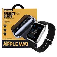 محافظ صفحه نمایش شیشه ای ساعت اپل واچ 42mm با پوشش دهی کامل برند REMAX Apple Watch 42mm REMAX 0.1mm Ultra Thin Complete Coverage Tempered Glass Screen Protector