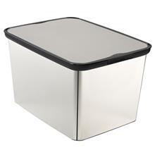 جعبه دکوری لبه دار کرور مدل Silver سایز بزرگ Curver Decorative Box 