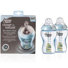 شیشه شیر تامی تیپی مدل TT422521 ظرفیت 260 میلی لیتر بسته دو عددی Tommee Tippee TT422521 Baby Bottle 2x 260 ml