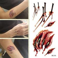 زخم مصنوعی جای میخ و چنگ  Waterproof Temporary Tattoo Fake Sticker Nails Scar