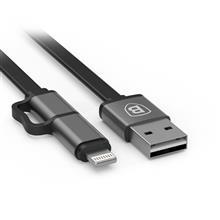 کابل baseus Dual-Port Pro Series 2 in 1 Micro USB & Lightning Metal Head USB 