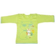 تی شرت آستین بلند نوزادی دولوو طرح سبز Davalloo Green Baby T-Shirt With Long Sleeve