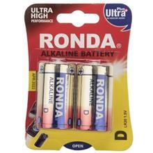 باتری سایز بزرگ روندا مدل Ultra Plus Alkaline بسته 2 تایی Ronda Ultra Plus Alkaline D Battery Pack Of 2