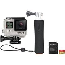 دوربین فیلم برداری ورزشی گوپرو  مدل HERO4 Black به همراه کارت Micro SD و مونوپاد GoPro HERO4 Black Action Camera With Micro SD And Handler