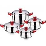 Hascevher Diana Cookware Set 8 Pieces