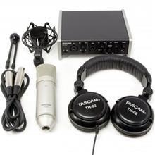 پکیج کامل ضبط استودیو تسکم مدل 2X2 Track Pack Tascam 2X2 Track Recording Package Studio