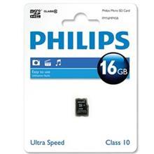 کارت حافظه میکرو اس دی اچ سی فیلیپس 16 گیگابایت کلاس 10 PHILIPS MicroSDHC Card 16GB Class 10