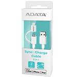 ADATA Sync And Charge Lightning Cable 2 In 1 100cm